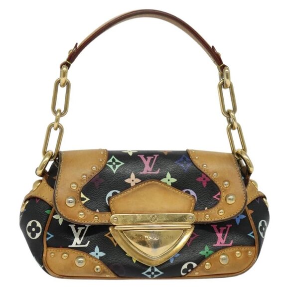 LOUIS VUITTON Monogram Multicolor Marilyn Shoulder Bag Black M40128 Auth 131815 - Picture 2 of 16